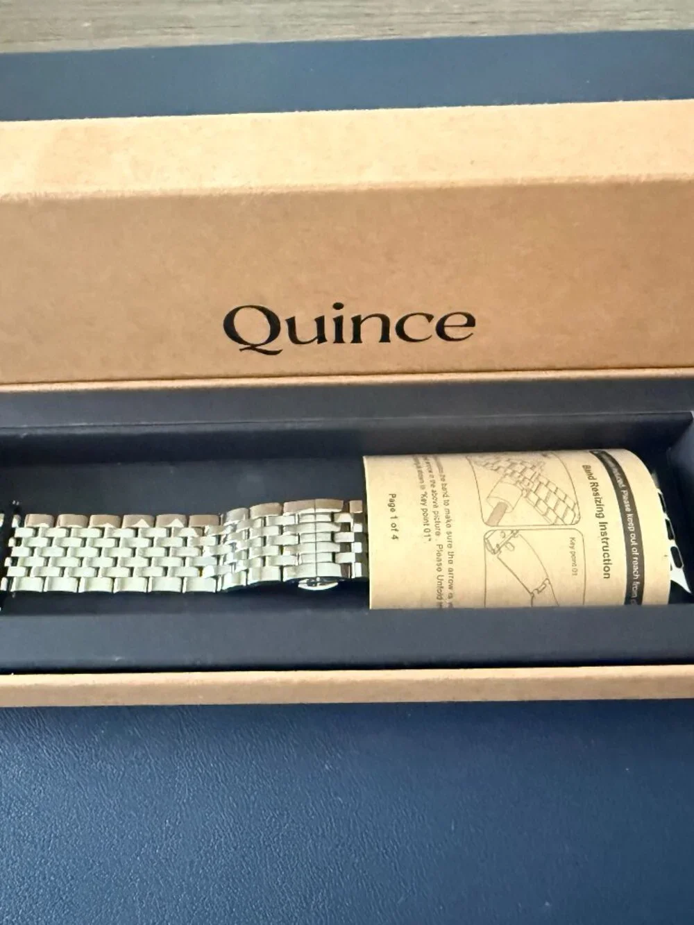 Brand New Quince Stainless Steel Bracelet Smartwatch Band - 44mm to 49mm